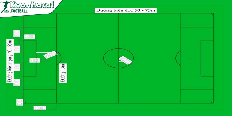 Kích thước sân vận động - Đáp ứng đủ tiêu chí sử dụng